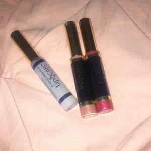 TWO LIPSENSE COLORS AND A GLOSS